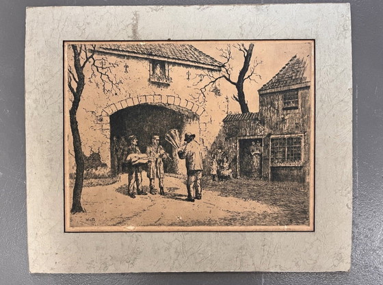 Martin Waning / Etching - Straßenmusiker – Lithographien & Drucke, Paper (photo 4 of 6)