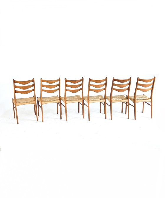 Image 1 of 6x Arne Wahl Iversen, Glyngøre Stolefabrik '60