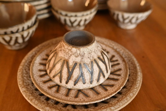 Image 1 of Hans Welling - Serie Aegina - Ceramica vintage della Germania Ovest Ceramano - Fatta a mano