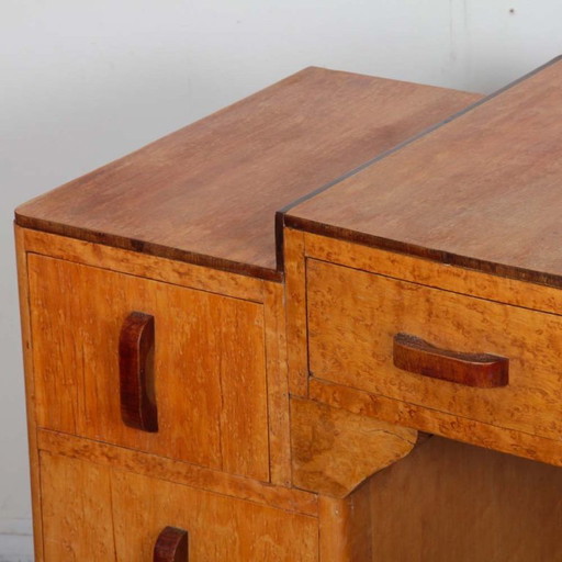 Burl wood desk/dressing table dating from the 1930s