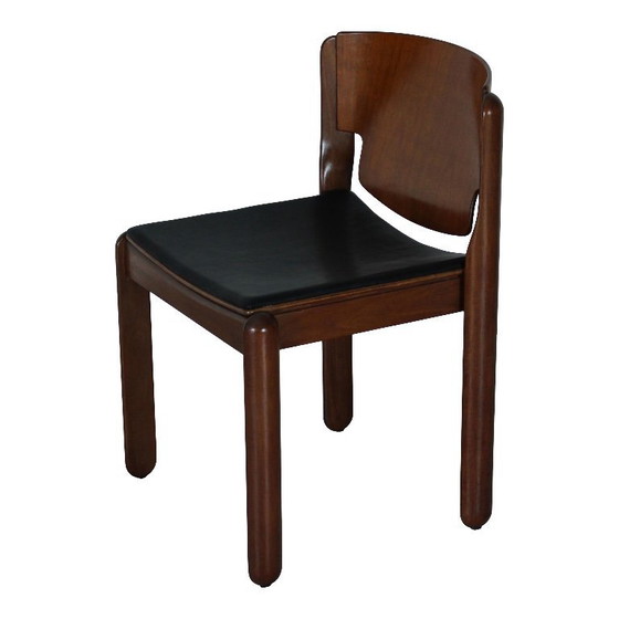 Image 1 of 6 chaises empilables modèle 122 par Vico Magistretti pour Cassina, Italie, années 1960