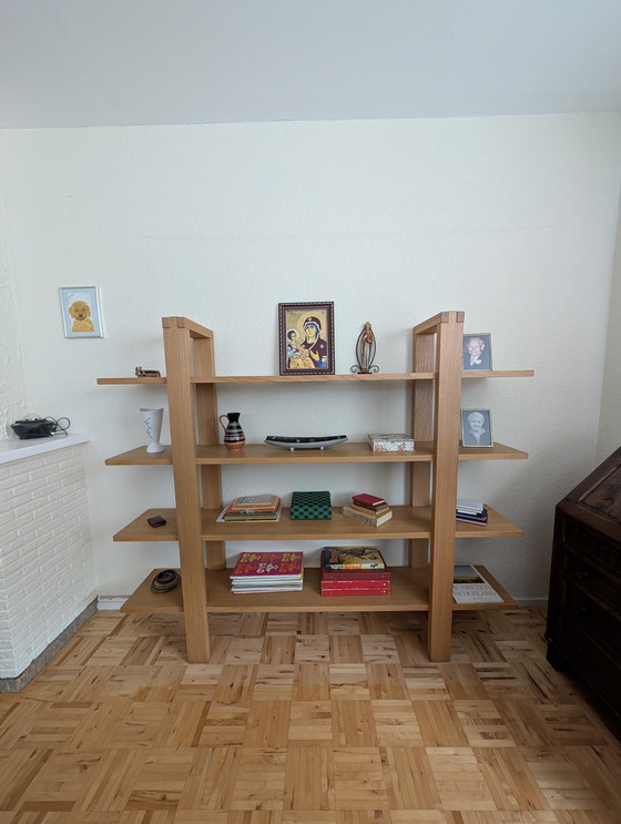 Image 1 of Librería de roble de mediados de siglo - Japandi