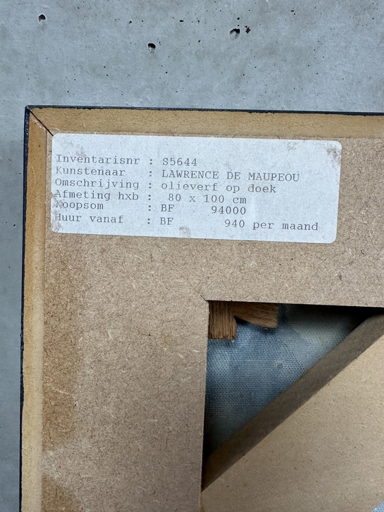 Image 1 of Lawrence de Maupeou - ‘de tafel’ - olieverf op doek