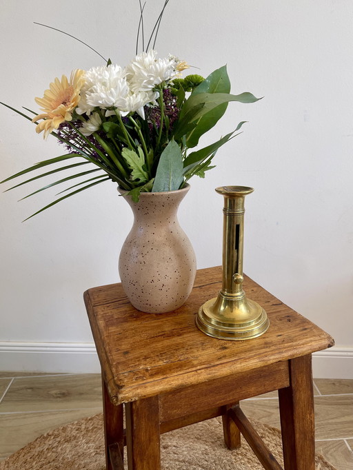 Brass Push Candle Holder