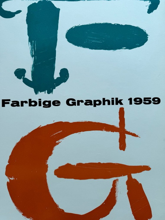 Anoniem, Kestner Gesellschaft Hannover, 1959, Vintage Tentoonstellingsposter, Gedrukt in Duitsland – Paper (photo 6 of 7)