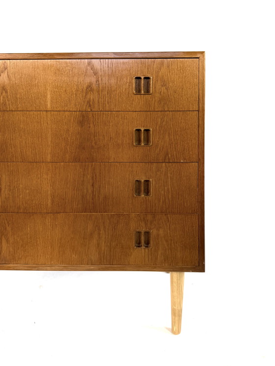 Image 1 of Vintage eikenhouten ladekast, Hjørnebo Møbelfabrik ‘60