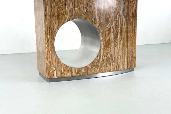 Image 1 of Esstisch aus Marmor von Willy Rizzo, Italien - 1960er Jahre