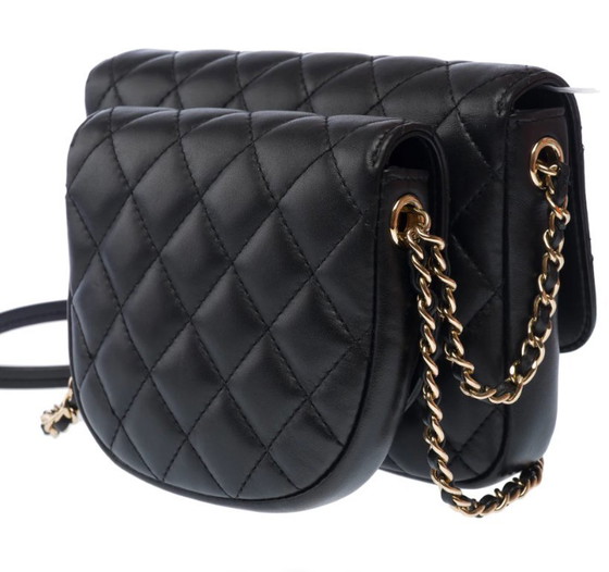 Image 1 of Borsa CHANEL Side Pack in pelle nera - 103216