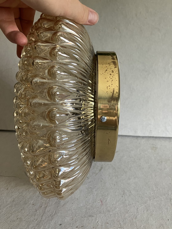 Image 1 of Plafonnier ou lampe à bulles en verre vintage 1960s