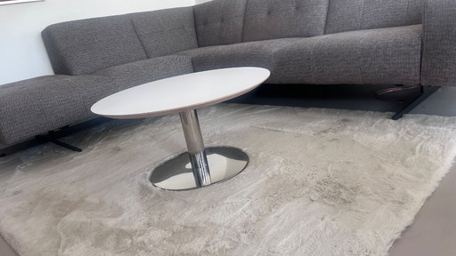 Tavolino da caffè Sumisara di design, 75 cm, in acciaio inox.