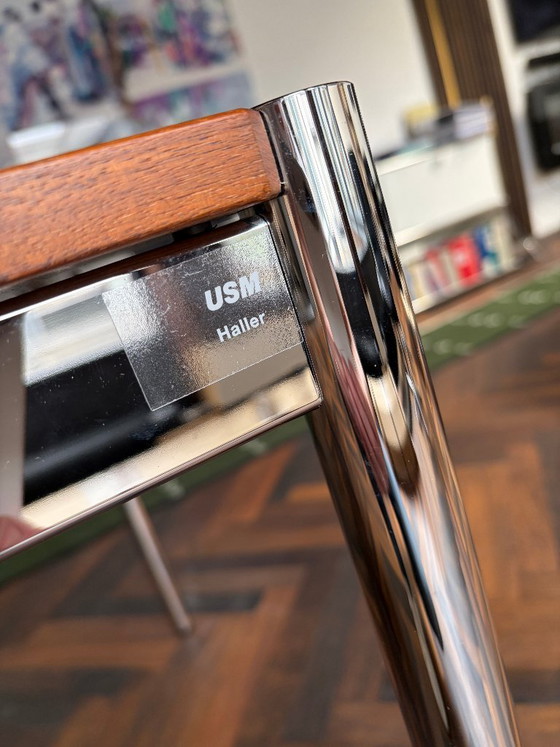 Image 1 of USM Haller conference table (cherry wood) dimensions 2.25 m x 1 m