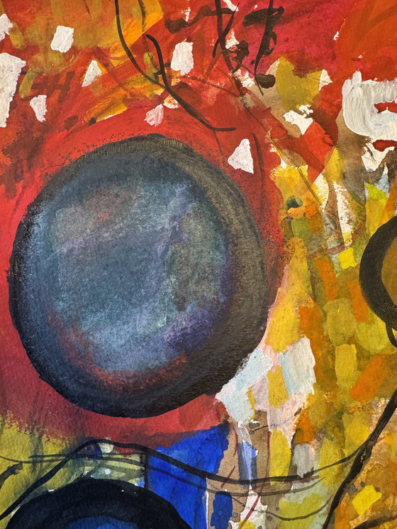 Image 1 of Henk Fonville 1919-2011 40x50cm. Suspension horizontale/verticale