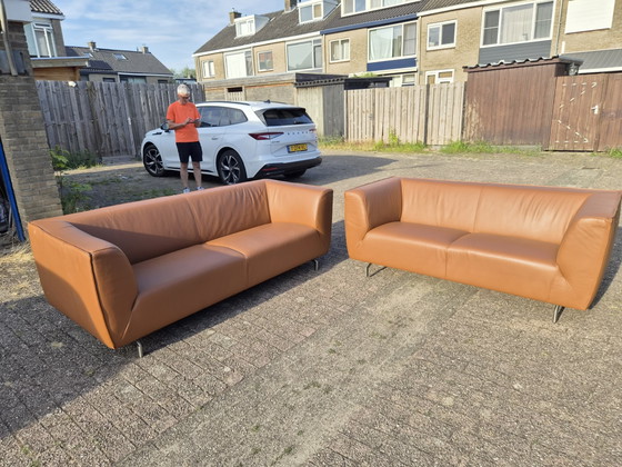 Image 1 of Leather Montetel sofas
