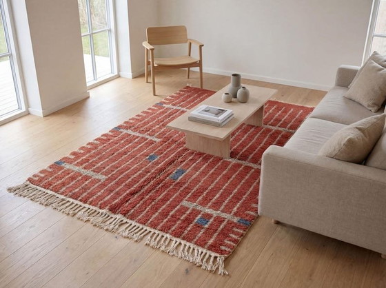 Image 1 of Authentic handwoven Beni Ouraine rug, size 1.5/2.5 m