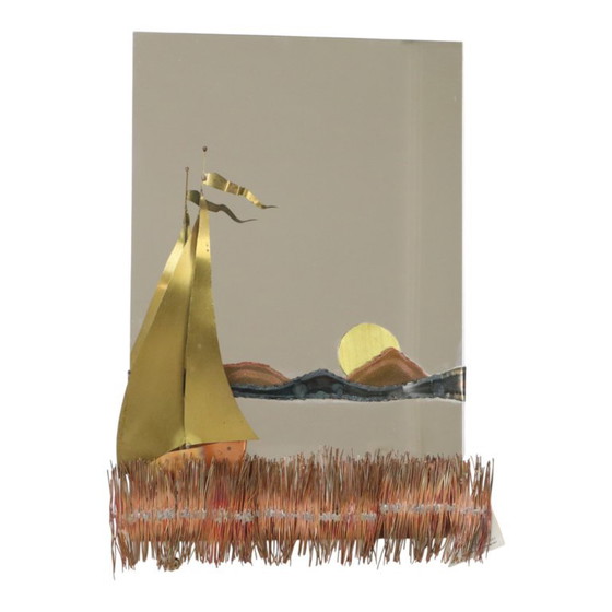 Specchio Design Barca in Rame e Ottone Daniel D’Haeseleer – Sculture, Copper, Brass (photo 22 of 22)