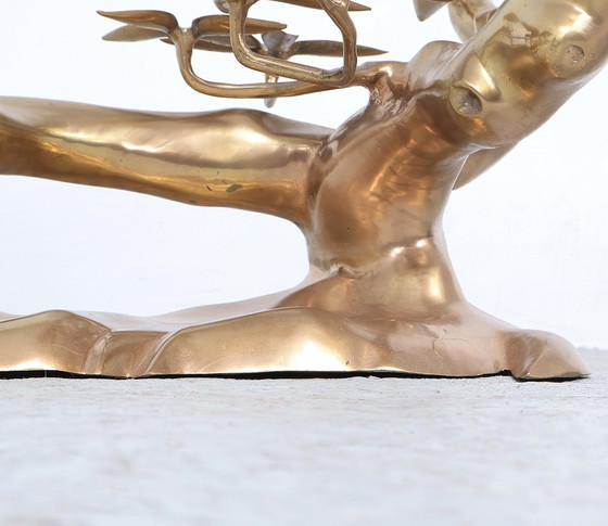 Image 1 of Tavolino da caffè Willy Daro Bonsai in ottone, anni &#39;70