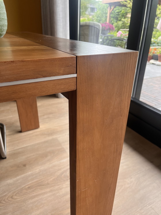 Image 1 of Eetkamer tafel met 6 stoelen 