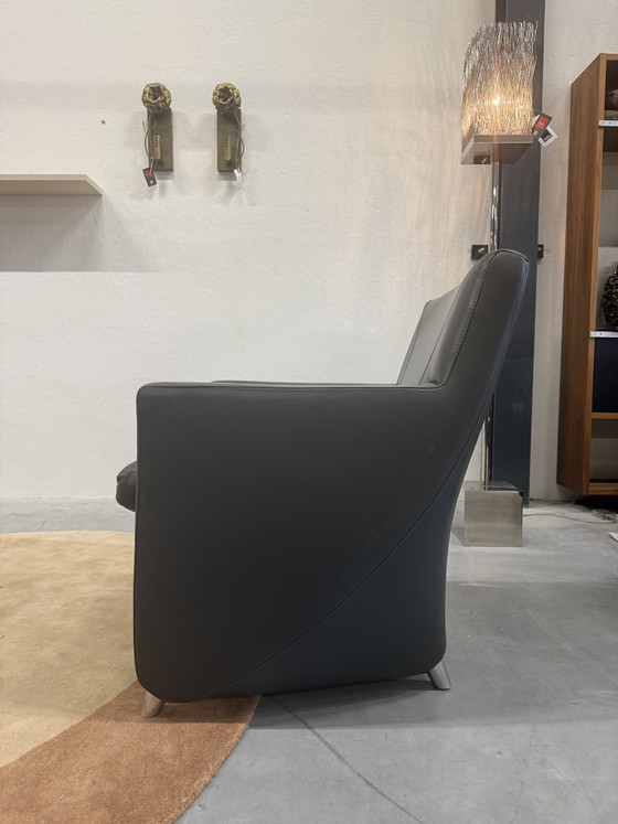 Image 1 of Leolux Evidence Dolcinea Fauteuil grijs leer 