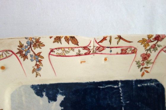 Image 1 of Antiek decoratief bord Sarreguemines