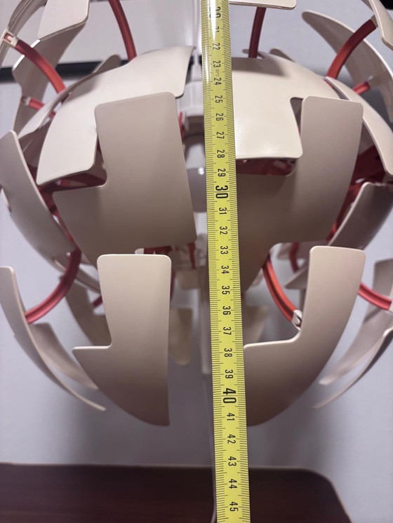 Image 1 of Original retro vintage IKEA design lamp, white/orange