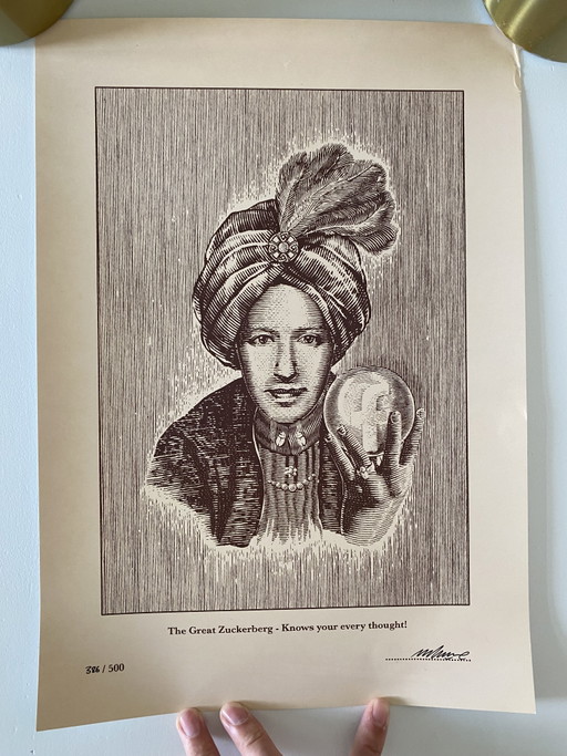 Imbue 'Zuckerberg' 386/500 – lithos zeefdrukken, Paper (photo 2 of 5)