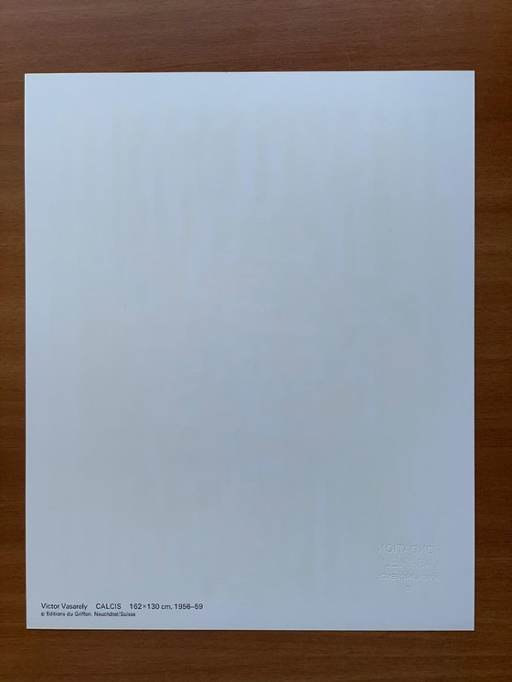 Image 1 of Victor Vasarely - Op Art Print "Calcis" (1973) - Editions du Griffon