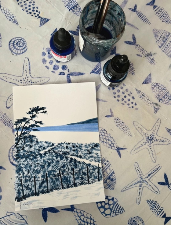 Image 1 of Artist's sketch on paper, 21x15cm
