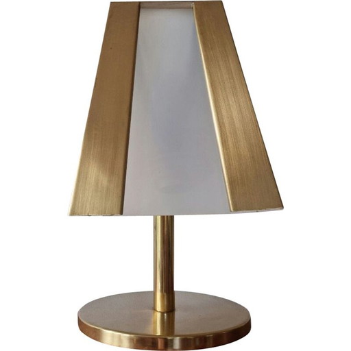 Vintage brass table lamp, 1970