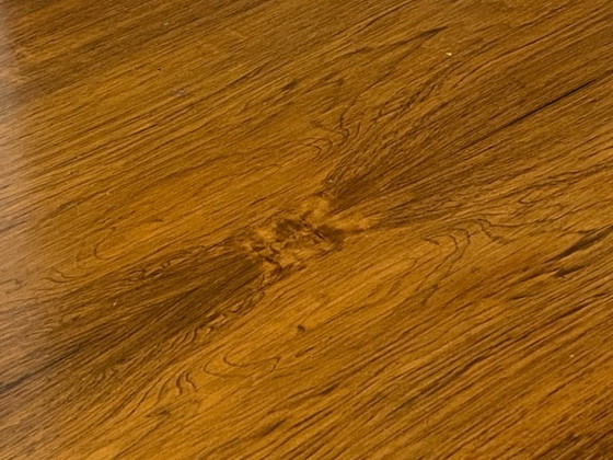 Image 1 of Scrivania direzionale bifacciale in stile scandinavo, in palissandro e metallo, con 6 cassetti, vintage anni '60.