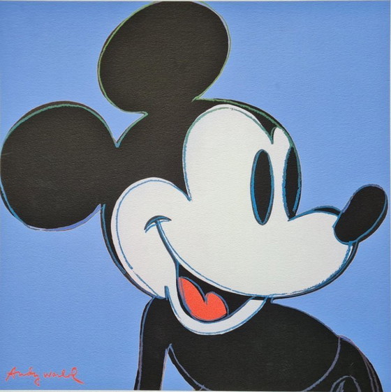 Image 1 of D'après Andy Warhol, Mickey Mouse, années 1980, lithographie