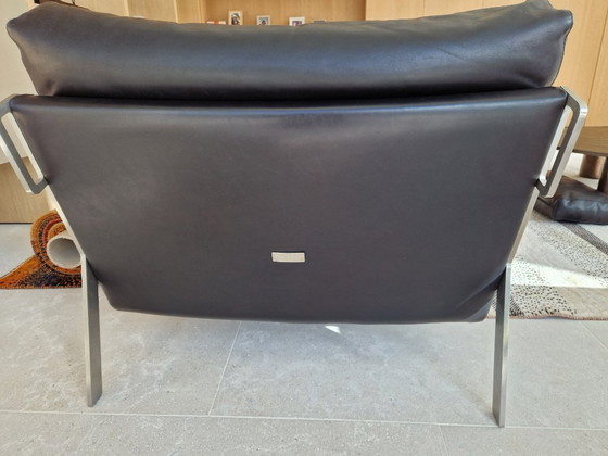 Image 1 of spazioso divano a 2 posti, 2 posti singoli, poltrona, pelle.