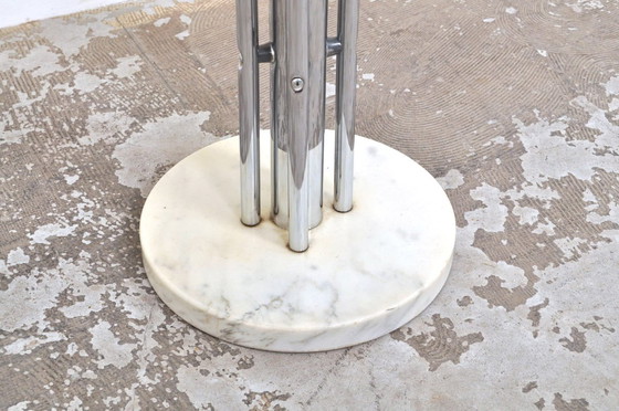 Image 1 of Vintage side table in marmer en glas, 1950s