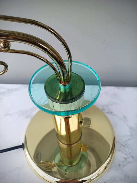Image 1 of Vintage Banker's mushroom lamp