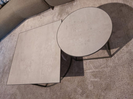 1x set van 2x Leolux Prismo salontafel
