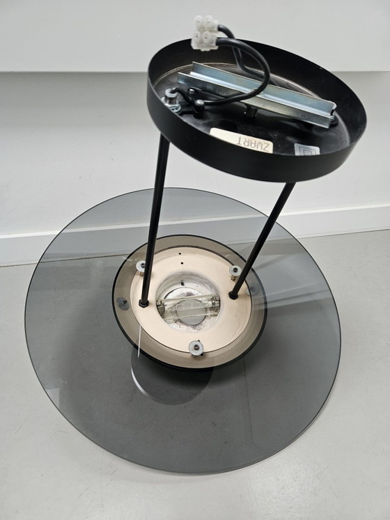 Vintage Space Age UFO Pendant Lamp 80s Postmodern – Massive, Ceiling lights, Metal, Glass (photo 11 of 12)