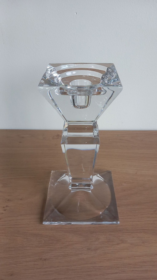 Crystalite Bohemia „Olympia” Portavelas – 24% Cristal de Titanio – H: 21 cm