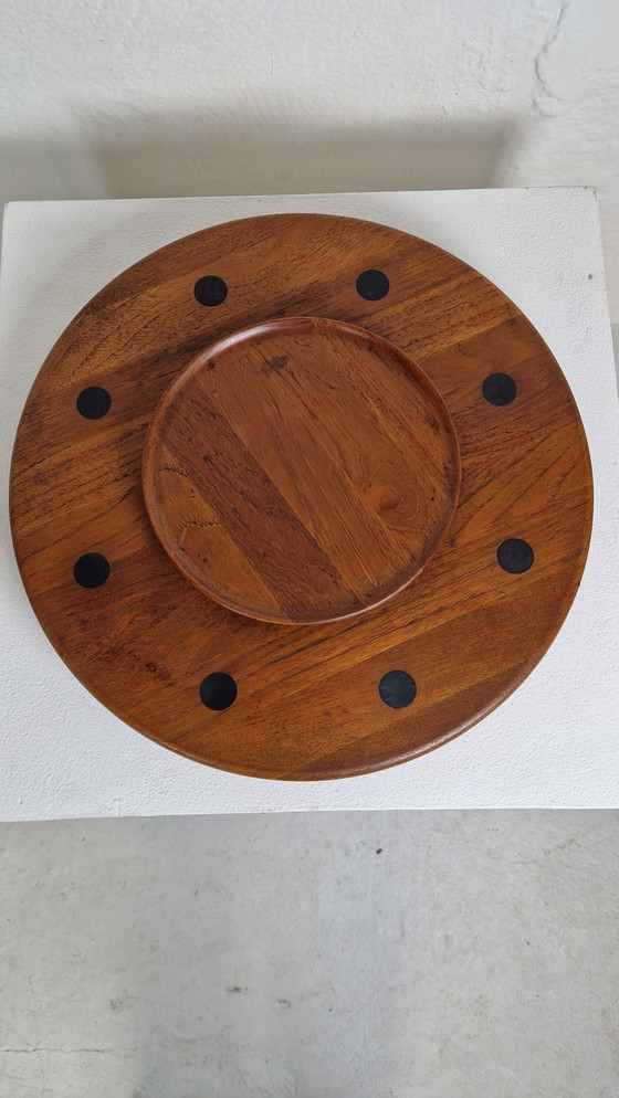 Image 1 of Lazy Susan Draaiplateau Deens design jaren 60
