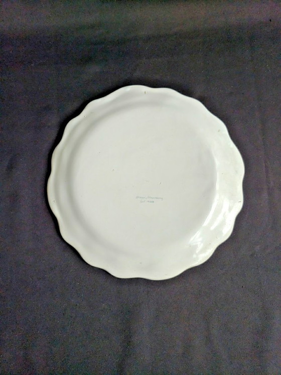 Piatto in maiolica dell'Est Lunéville. Decorazione floreale dipinta a mano. – Stoviglie, Ceramica (photo 5 of 6)