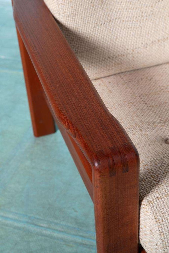 Image 1 of Midcentury armchair teak Danish design Japandi lounge chair