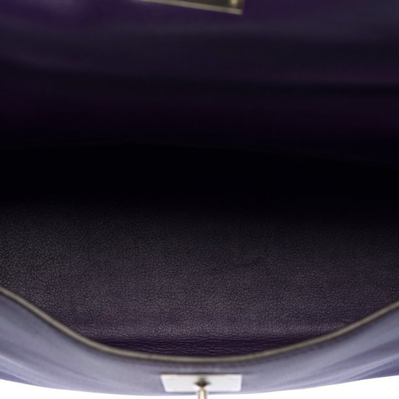 Image 1 of HERMES Kelly 28 in Purple Leather