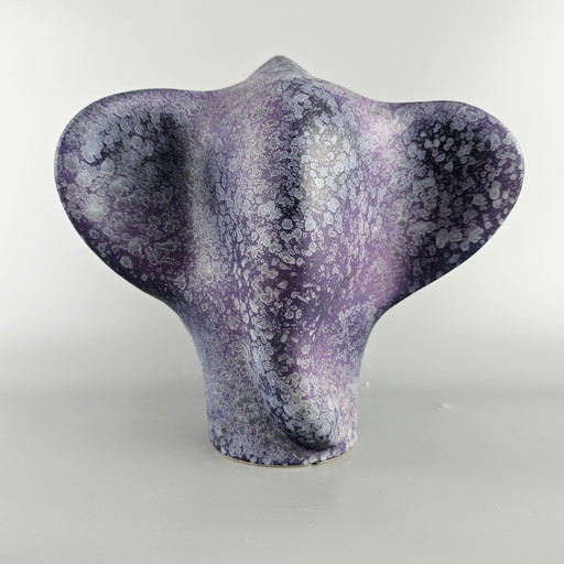 XL Vintage West German Fat Lava Elephant Made By Ruscha. Colors: Purple.