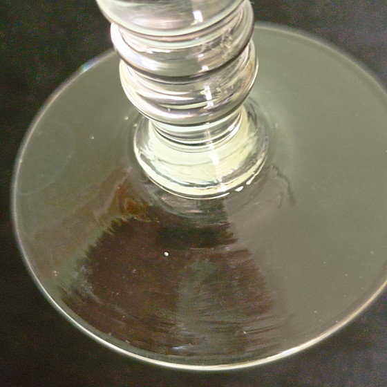 Image 1 of Magnífico juego de vasos antiguos de uranio – Soplados a mano – ca. 1900