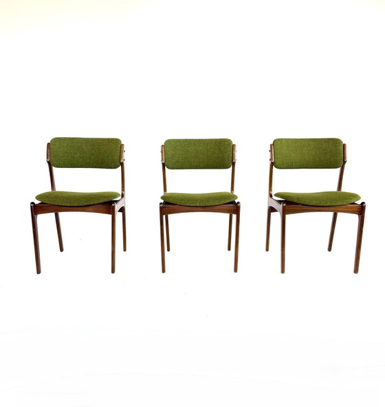 Image 1 of Set of 3 vintage dining chairs model 49, Erik Buch '70