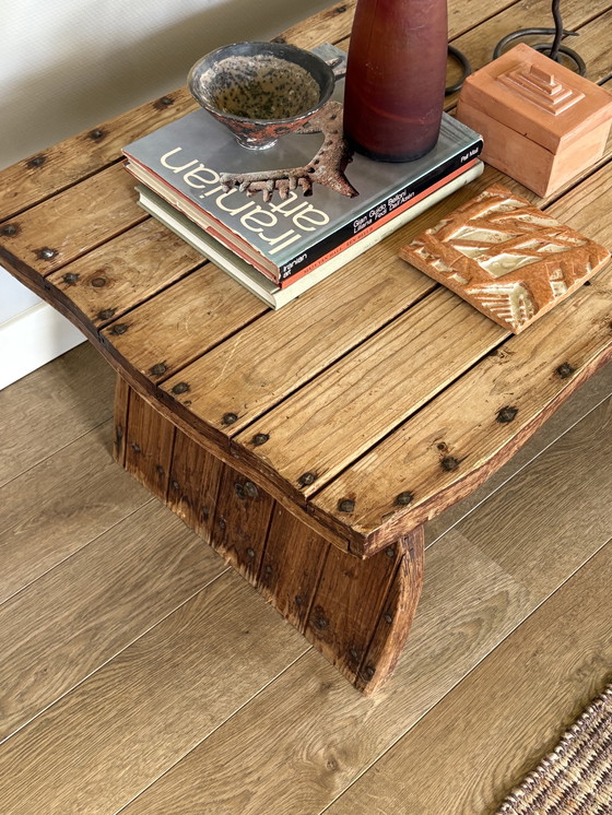 Image 1 of Wabisabi solid wood coffee table 'Baukje'
