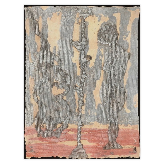 Image 1 of Pierre-Marie BRISSON Création III Signierte Carborundum-Radierung 1992
