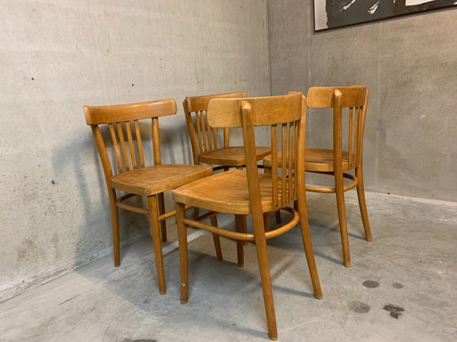Chaises de café vintage des années 1960