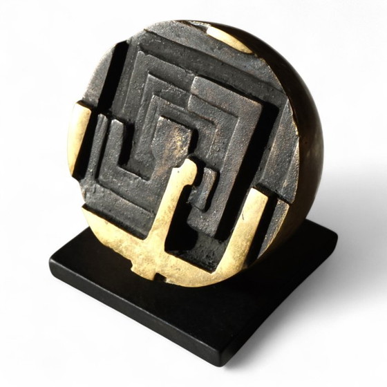 Image 1 of Bronze Sculpture Labyrinth by Fanna Roncoroni, 1970