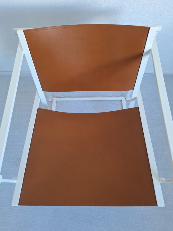 Fauteuil Cube Pastoe FM 62 Radbout Van Beekum 1980 – Metal, Leather (photo 12 of 12)