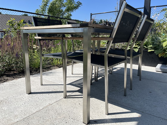 Image 1 of Tuintafel met stoelen