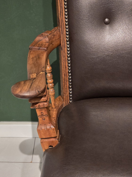 Image 1 of Sedia girevole da ufficio antica